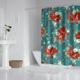 thumbnail image 2 of Pioneer Colorful Floral Shower Curtain for Bathroom Home Decor Bathtubs Waterproof Fabric Curtain with 12 Hooks 84x72in, 2 of 6