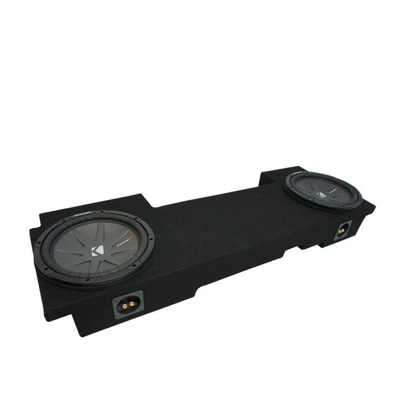 02-13 Chevy Avalanche Underseat Kicker CompR CWR10 Dual 10" Sub Box Final 2 Ohm