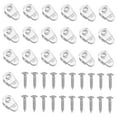 thumbnail image 5 of Beaupretty Glass Clips Transparent Plastic for Home Use Easy Installation  20Pcs, 5 of 8