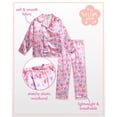 thumbnail image 2 of dELiA*s Girls Pajamas Satin Collared Button Down Long Sleeve Sleep Shirt & Bottoms Set 2 Piece, 2 of 7
