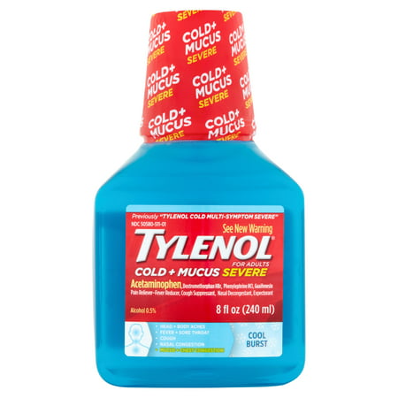 UPC 300450521088 product image for Tylenol(R) Severe Daytime Cool Burst(Tm) Cold Multi-Symptom 8 Fl Oz | upcitemdb.com