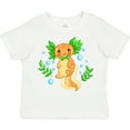 thumbnail image 3 of Inktastic Cute Orange and Green Axolotl Boys or Girls Toddler T-Shirt, 3 of 5