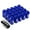 Blue, variant on J2 Engineering LN-T7-023-125-RD J2 Engineering 7075 -T6 Forged Aluminum M12 x 1.25 20Pcs 40mm Height Open -End Lug Nut Sets w / Socket Adapter Red