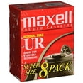 thumbnail image 1 of Maxell UR-60 Blank Audio Cassette Tape - 8 Pack (109085), 1 of 1