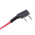 thumbnail image 4 of Auriculares Auriculares Micrófono Cable plano para auriculares para radio de 2 pines rojo Hugo Auriculares tipo walkie-talkie, 4 of 10