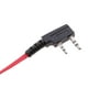 thumbnail image 4 of Auriculares Auriculares Micrófono Cable plano para auriculares para radio de 2 pines rojo Hugo Auriculares tipo walkie-talkie, 4 of 10