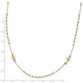 thumbnail image 2 of Beautiful 14k Polished 16in Cross Rosary Necklace, 2 of 2