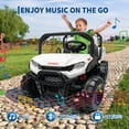 thumbnail image 4 of CazToi 24V 4WD Kids Dump Truck Remote Control All Terrain 2 Seater Ride On Car, 4 of 8