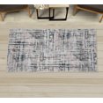 thumbnail image 1 of Grunge Decorative Rug, Abstract Paint Manifold Complicated Mixed and Lines Print Illustration, Quality Carpet for Bedroom Dorm and Living Room, 6 Sizes, Grey Rose, by Ambesonne, 1 of 1