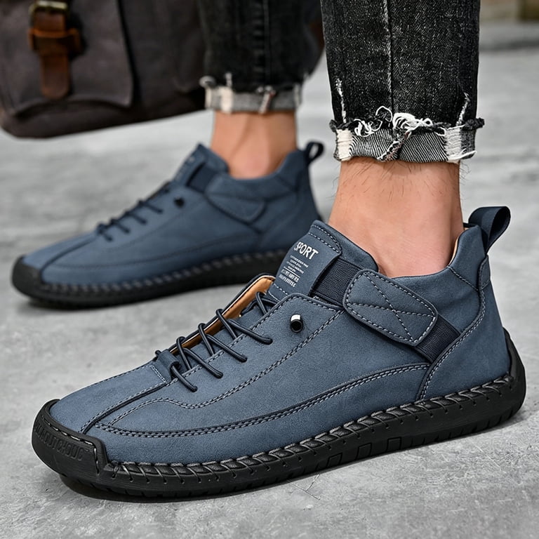 Lightweight Mens Leather Penny Loafers Slip On Driving Shoes 