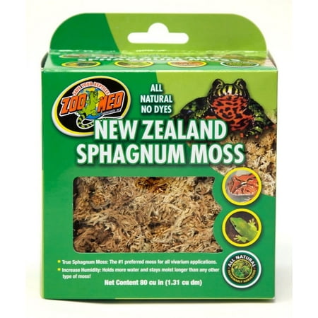 Zoo Med New Zealand Sphagnum Moss Decor [shelters, Reptile Supplies] 80 cu in