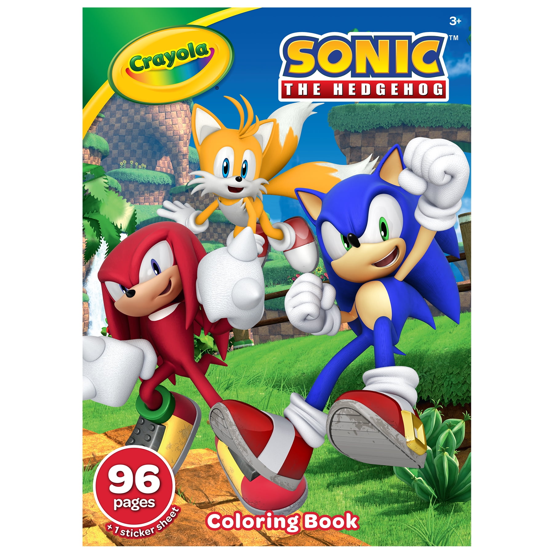 Crayola Sonic the Hedgehog Coloring Book, 96 Coloring Pages, Pack of 8