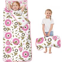Pioneer Flower Floral Print Pattern Toddler Nap Mats for Kids Preschool,Sleeping Mat Bag or Kids,Toddler Sleeping Bag,Toddler Nap Mat or Daycare