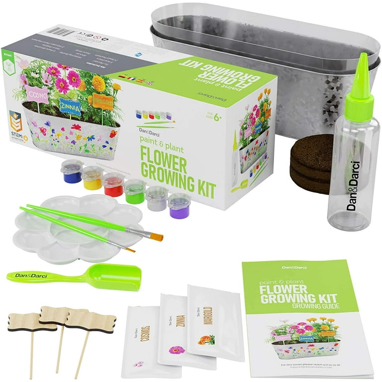 Paint & Plant Flower Craft Kit for Kids - Best Birthday Science