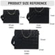 thumbnail image 3 of Bolso de mano Chinllo con cadenas acolchadas, monedero tipo Stachel E.Black-S para mujer, 3 of 6