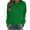 Green, variant on VANLOFE Women's Solid Color Long Sleeve Sweatshirt Crewneck Sweatshirt for Women Women's Soft Warm Green Sweatshirt L