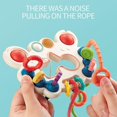 thumbnail image 3 of Toddler Sensory Toy: Silicone Pull String Activity, Travel Fine Motor Skills Toy, 3 of 5