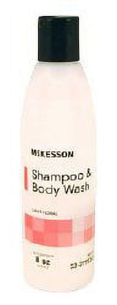 McKesson Rinse-Free Shampoo and Body Wash, Light Floral Scent, 8 oz, 8 Pack