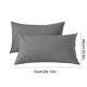 thumbnail image 3 of Funda de Almohada Corporal de Poliéster Gris Transpirable | Juego de 2 Piezas de Tamaño Completo para Personas Calurosas Al Dormir | Suave Como El Terciopelo | para Todas Las Estaciones | 48 X 74 Cm, 3 of 6