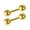 Golden, variant on Ear Studs Simple Wear-resistant Men Punk Ball Barbell Earrings for Dating