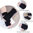 thumbnail image 6 of Holzlrgus 4 Pairs Womens Fingerless Gloves Winter Warm Knit Crochet Thumbhole Arm Warmers, 6 of 6