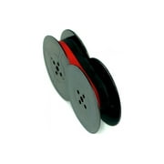 NEW UNIVERSAL BLACK AND RED CLOTH TYPEWRITER RIBBON, TWIN SPOOL 1/2' X 10 YARDS GRC T2-77, GRC T5-77, GRC T17-77 SUPERIOR REPLACEMENT. (GRC T5-77BR)