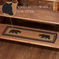 thumbnail image 6 of VHC Brands Rustic & Lodge Flooring Wyatt Bear Jute Latex Backing Stenciled Nature Print Rectangle Bedding Accessory, Stair Tread Rect 8.5x27, Crimson Red, 6 of 7