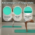 thumbnail image 5 of FlexWave 71"x24" Non-Slip Exercise & Yoga Mat – ½" Thick, Double-Sided Grip, Moisture-Proof Foam, Includes Free Adjustable Strap, 5 of 7