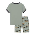 thumbnail image 6 of WIBACKER Toddler Boys Pajamas Short Sets Excavator Cotton 2 Piece Pjs Sleepwear Summer Clothes Kids Jammies 2-9Y, 6 of 10