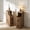 A-Brown-2PCS, variant on Fluted Narrow Nightstand with 2 Drawers,Slim Wooden Bedside Table for Bedroom,Walnut