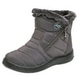 thumbnail image 5 of Mostsola Womens Snow Boots with Zipper Winter Warm Anti-Slip Ankle Boots Furry Lined Outdoor Booties, 5 of 5
