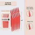 thumbnail image 6 of Kitsch Dermaplaning Tool - Face Razor for Women, 3.75 Length, 7.75 Height, 12 Pc (New Orange), 6 of 10
