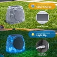 thumbnail image 3 of NiceBuy Outdoor Waterproof Solar Powered Bluetooth Rock Speakers with TWS Pairing and RGB Lights, 2 Pack, 3 of 8