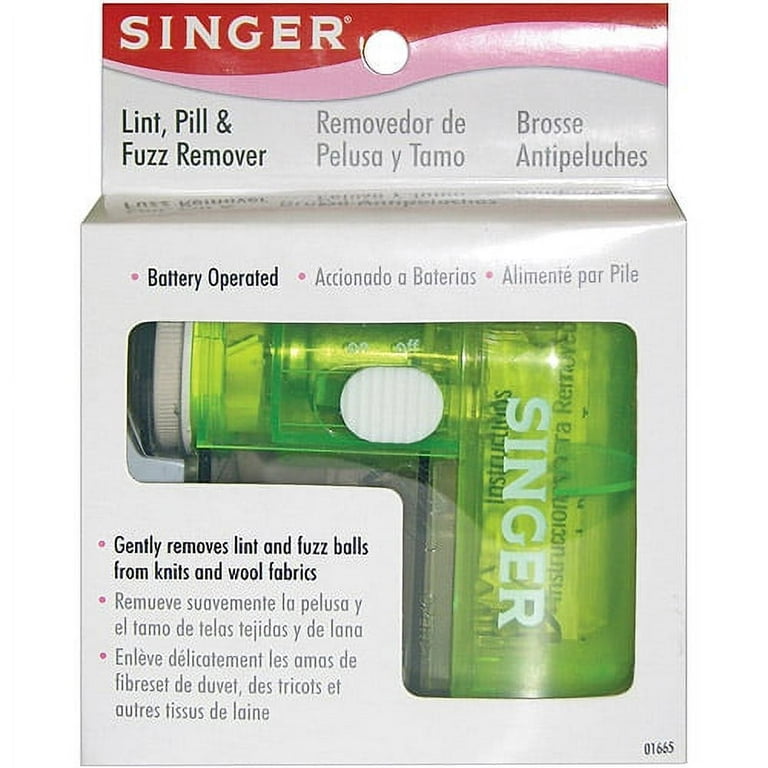 SINGER® Compact Fabric Shaver and Lint Remover - Battery Operated