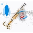 10Pcs Fishing Lures Treble Hook Metal Spoon Spinner Baits Sequins ...