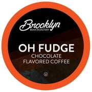 Brooklyn Bean Roastery, Medium Roast Chocolate FLAVORED Coffee Pods,  Keurig 2.0 K-Cup Compatible, Oh Fudge, 40 Count