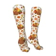 thumbnail image 3 of Honeii Thanksgiving With Turkey Print Calf Socks Sports Socks Seamless Toe, Trouser Socks,Knee High Long Socks for Women and Men-One Size, 3 of 8