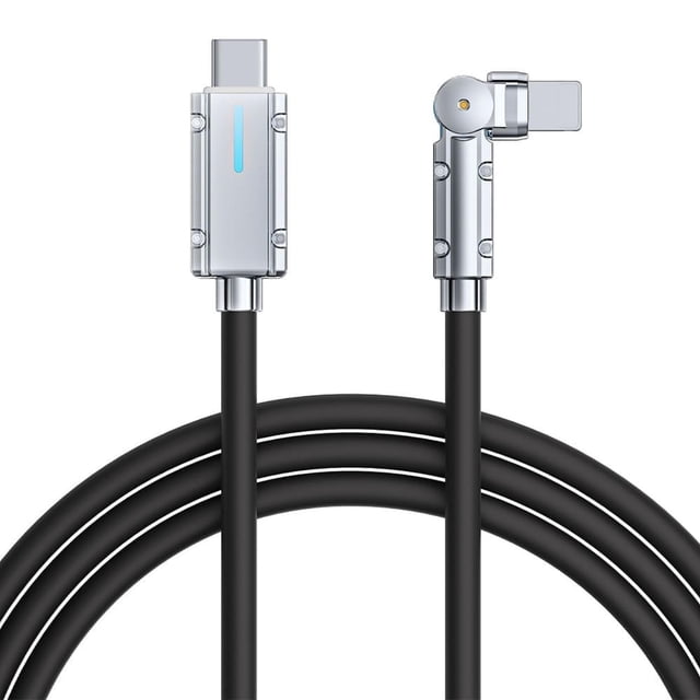 Cable GMobile Lightning A Tipo-C, 1m, 27W, Silicona, Negro