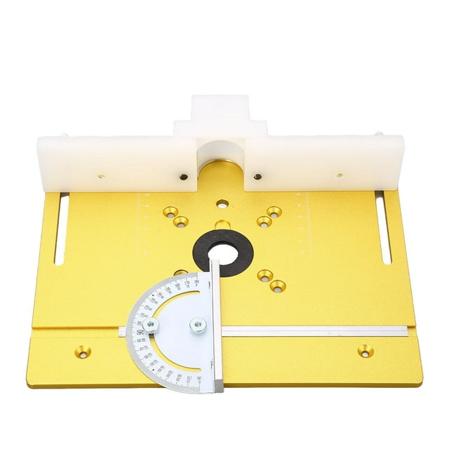 Aluminum Alloy Router Lift Woodworking Aluminum Alloy Flip Panel Edge Trimming Machine Gong Machine Panel for Making Your Own High Accurate Woodworking Router Table