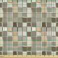 thumbnail image 2 of Ambesonne Beige Tan Fabric by the Yard Upholstery, Geometric Checkered Patch, 10 Yards, Warm Taupe and Champagne, 2 of 5