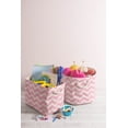 thumbnail image 4 of DII Polyester Bin Chevron Rose Rectangle Medium 16x10x12, 4 of 4