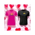 thumbnail image 1 of Playera En Duo Para Parejas De Queen y King 14 De Febrero San Valentin Color Fucsia Talla Grande Marca Emil SaEs, 1 of 4