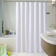 thumbnail image 1 of Shower Curtain 120x200 cm, White Shower Curtain, Washable Fabric, 120x200 cm, 1 of 5