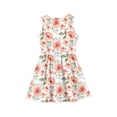 thumbnail image 5 of LTTVQM Girls Dresses Casual Floral Sundresses Loose Fit Sleeveless Midi Dress Vacation Crew Neck Spring Dress Watermelon Red 11-12 Years, 5 of 5