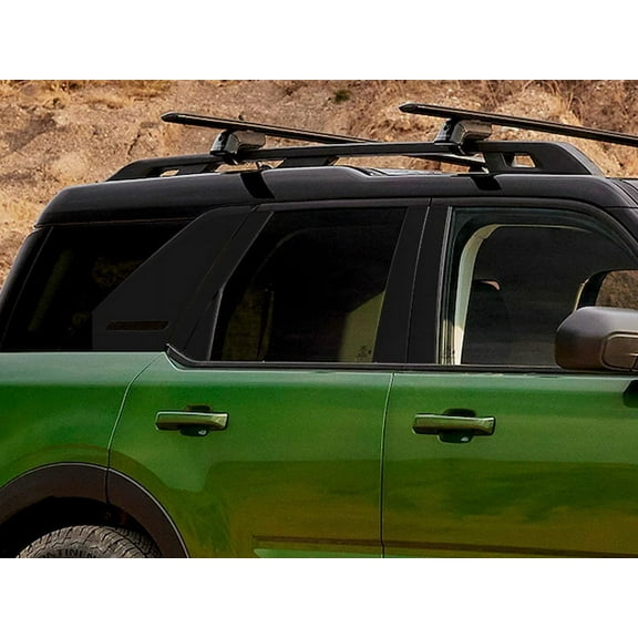 Rvinyl Pillar Post Pre Cut Window Trim Kit Gloss Black Fits Ford Bronco 2021-2023 Sport