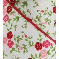 thumbnail image 2 of Vintage Floral Shabby Chic Ribbon - 2 1/2" x 10 Yards, Wired Edges, Pink & Red Roses, Green Vines, Wedding, Spring, Wreath, Christmas, Valentine's Day, Easter, 2 of 3