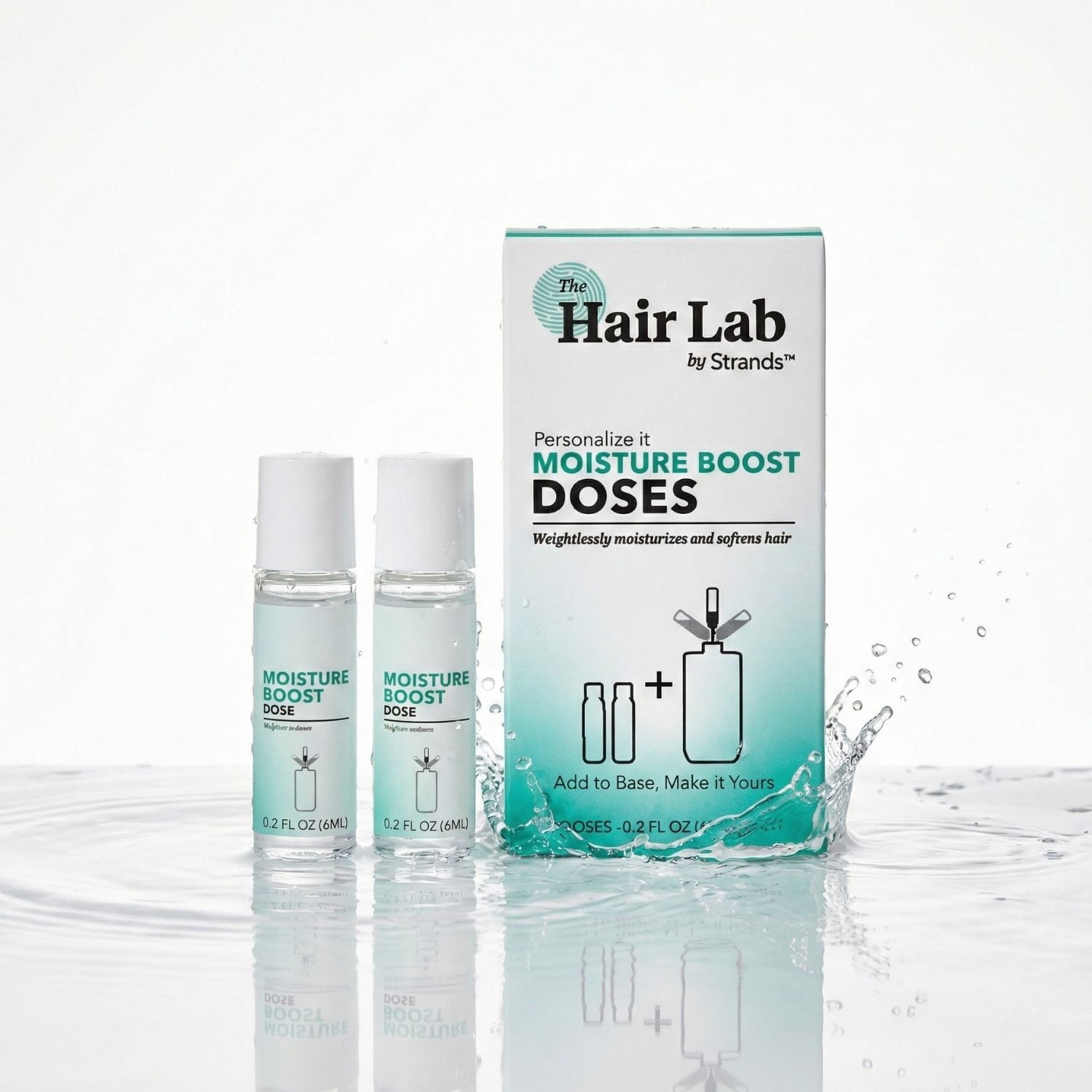 The Hair Lab Moisture Boost Shampoo & Conditioner Dose Set with Pro Vitamin B5 to Nourish Hair, 2 x 0.2 fl oz