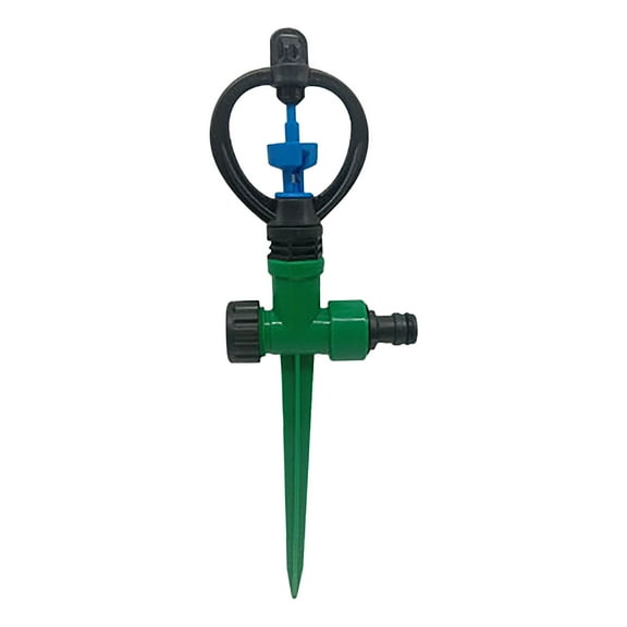 Qholemyo Garden Sprinkler Automatic Rotating Water Sprinkler For Lawn Yard Irrigation System Outdoor Ground Insert Landscape Tool