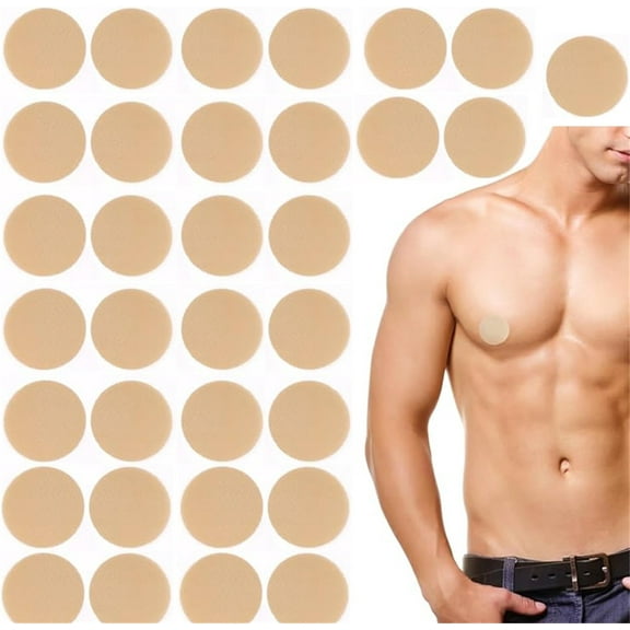 100 Pairs Chafing Prevention Nipple Covers for Men,Happon Mens Nipple Tape,Nipple Covers Nipple Patch Anti Chafing Nip Protector,Pain Relief for Daily Life Cycling Running