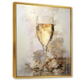 thumbnail image 2 of Designart "Gilded Bubbles In Glass" Champagne Floater Framed Canvas Prints, 2 of 5